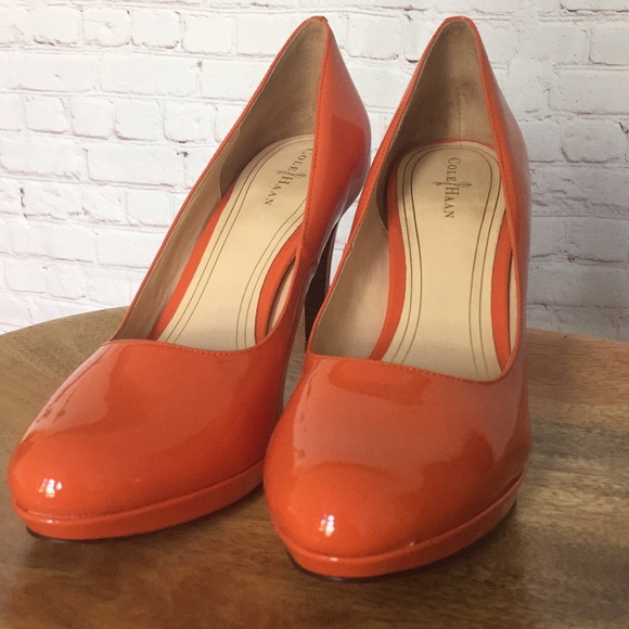 Cole Haan Shoes - Cole Haan Nike Air Orange Chelsea Pumps